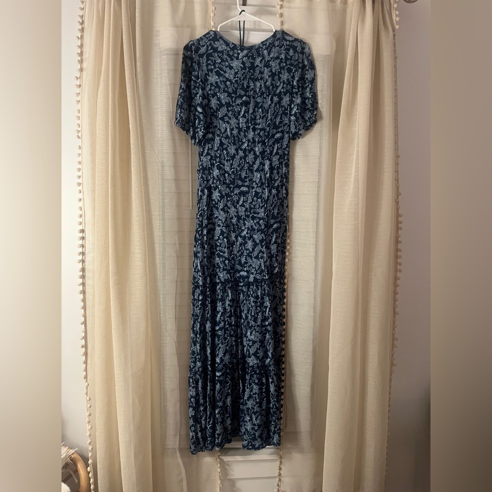 Faherty Blue Patterned Maxi Dress - Picture 8 of 8